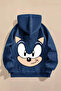 Children's Sonic Printed Hooded Sweatshirt Hoodie