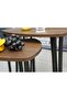 Asgard Set of 3 Nesting Tables – Walnut & Black Modern Space-Saving Side Tables - 8
