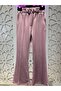 Girl's Collared Flared Lilac Top and Bottom Set - 6