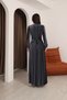 Smoked Multi Pleated Lace Detailed Comfortable Dress - 5