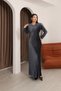 Smoked Multi Pleated Lace Detailed Comfortable Dress