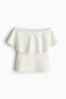Flounced interlock bandeau top