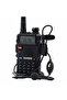 جهاز إرسال واستقبال محمول متين UV-5R، لاسلكي ثنائي الاتجاه، نطاق مزدوج، إضاءة LED، قابل لإعادة الشحن