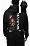Unisex Darth Vader Back Printed Hooded Sweatshirt, Oversized Star Wars Themed Hoodie