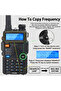 جهازي اتصال لاسلكي UV-5R، جهازي اتصال لاسلكي ثنائي الاتجاه، نطاق مزدوج، جهاز إرسال واستقبال محمول، مع إضاءة LED - 5