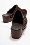 Beloni women's genuine leather clog slippers - coffee suede - 6
