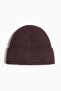 Rib-knit cashmere hat