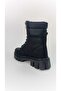 Women's Boots Lace-Up Zippered Thick Sole Boots Winter Waterproof - 8