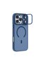 Apple iPhone 17 Pro Compatible Metal Stand Button Matte Lens Gift Nevada Case Phone Case