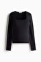 MAMA Square-neck top - 4