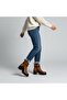 Taba Nubuck Brown Paneled Ankle Strap Women's Thick Heeled Boots - 4