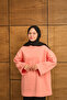 Women's Crew Neck Sweatshirt Salmon - 6