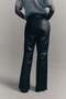 Bootcut leather trousers - 4