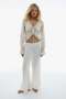 Frill-trimmed mesh blouse - 3