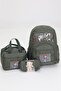 3-Piece School Set Waterproof Thermal Lunch Bag and Pen Holder - 6