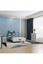 Knight 4-Drawer Dresser for Kids - White/Teal Blue, Engineered Wood, 2-Year Warranty, 59.8x43x87cm - 5