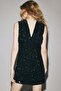Bow-detail sequined dress - 6