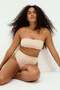 Padded microfibre bandeau bra