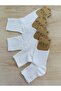 4 Pack White Sports Half Socks Cotton Socks