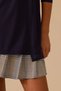 Kadın Sıfır Yaka Basic Tunik - Lacivert - 3