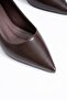 Zeba pino low heel women's stiletto brown wrinkled - 4