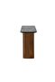 York Marble Top Console Table - Black/Walnut Solid Wood, 130x45x77cm, 2-Year Warranty, Made in India - 5
