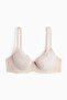 Padded underwired microfibre and lace bra - 3