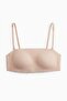 Padded microfibre bandeau bra - 5