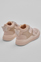 Children's Unisex Beige Flexible Thermo Sole Double Velcro Strip Patterned Sports Short Boots - 3