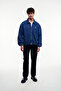 Zippered Denim Jacket Jeans Coat Streetwear Washed Transitional