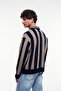Striped Polo Neck Sweater - 5