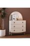 Caramel 3-Drawer Dresser with Mirror - White/Brown, Engineered Wood, Kids Furniture, 90x41.8x137.6cm