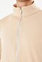 Men's Full Zip Cotton Tracksuit Top Beige 9507-B - 7