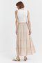 Women's Elastic Waist Long Skirt - 7