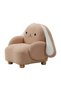 Floppy Ears Kids Chair - Light Beige & White, Cozy 1-Seater, Durable Wood & Fabric, 2-Year Warranty - 4