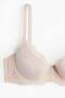 Padded underwired microfibre and lace bra - 2