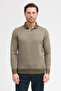 Men's Polo Neck Long Sleeve Sweatshirt