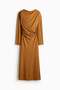 Draped midi dress - 6