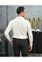 Men's White Cotton Lycra Slim Fit Polo Neck Knitwear Sweater - 5