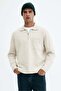 Regular Fit Zip-top jumper