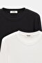 Women's Crew Neck Finger Hole Long Sleeve Bodysuit/Blouse - Pack of 2 - 2