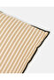 Beige Striped Cushion - 2