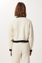 Contrast Stripe Top and Bottom Knitwear Set Lci0061 Cream - 7