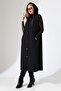 Karas Women's Comfortable Fit Hooded Ottoman Vest & Hijab Vest - Black
