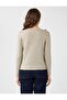 Mink U-Neck Long Sleeve Collar Embroidered Knitwear Sweater - 5