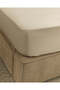 Beige Plain Fitted Sheet (King Size) - 4