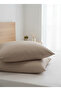 Set of 2 Pillowcases 50X70 cm – 20 cm with Cover, Soft and Durable Fabric - 2