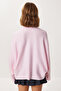 Bat Sleeve Turtleneck Knitwear Sweater Lmt0049 Pink - 5