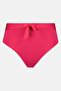 Women High Leg Brand Logo Bikini Bottom, Pink - 2