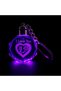 Color Changing I Love You Written Light-Up Heart Keychain - 3